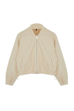 TRENDYOLMILLA Siyah Oversize Kase Bomber Ceket Mont TWOAW25MO00053  фото 16