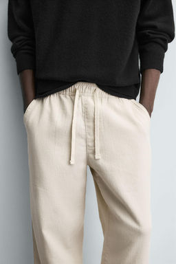 TEXTURED RELAXED FIT TROUSERS - Zara фото 5