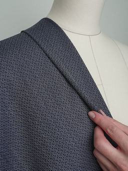 Шерсть костюмная Мираж цв.т.чернильно-синий, ш.1.55м, шерсть-100%, 190гр/м.кв - Купава фото 12