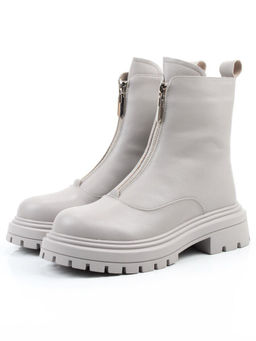 04-PAS152-2Z LT. GRAY Ботинки зимние женские (натуральная кожа, 100% шерсть)