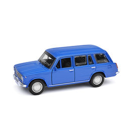 Машина металл ВАЗ-2102 12 см, (двери, багаж, синий) инерц., в коробке