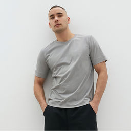 Футболка мужская MINAKU: Basic line MAN серая, размер 54
