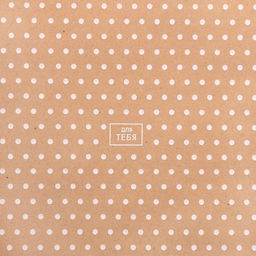 Бумага упаковочная крафт в рулоне «Горошек», 0,7 х 8 м