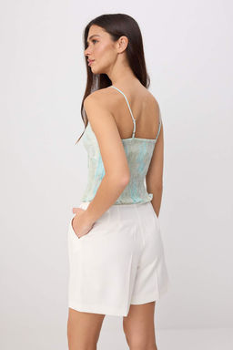 Ye_il Yakas_ Ba_c_kl_ Ask_l_ Dokuma Bluz TWOSS26BZ00400 - Trendyolmilla фото 4