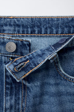 RELAXED FIT BAGGY DENIM BERMUDA SHORTS - Zara фото 3