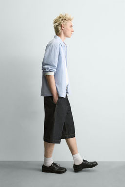 RELAXED FIT BERMUDA SHORTS - Zara фото 6