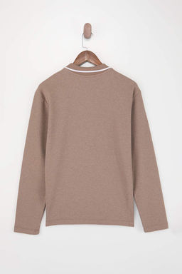 Siyah Loose Fit Dokulu Yaka Cizgi Detayl? Fermuarl? Polo Yaka T-shirt TMNSS26PO00003 - Trendyolmilla фото 11