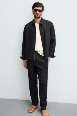 100% LINEN OVERSHIRT - Zara фото 6