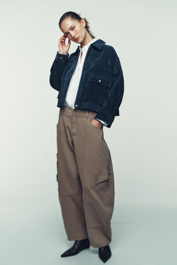 100% LEATHER BOMBER JACKET