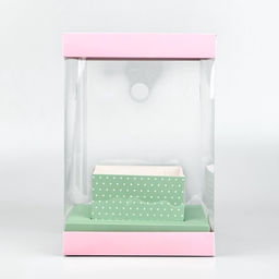 Коробка для цветов с вазой и пластиковыми окнами складная Нежность, 16 х 23 х 16 см - Дарите счастье фото 3