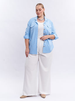 Рубашка льняная BL59152BLU13 - Артесса фото 2