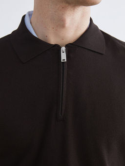 Polo Yaka Erkek Triko Kazak