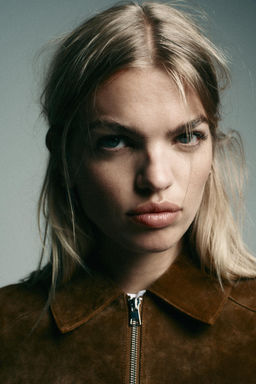 100% LEATHER SHORT JACKET - Zara фото 9
