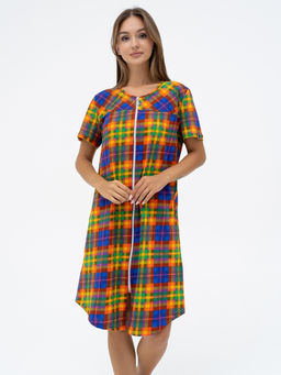 Халат хлопок 100%,сине-желтый - Binita фото 3