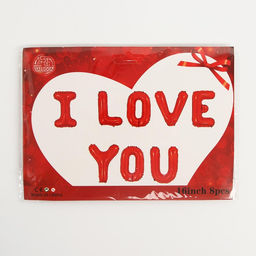 Воздушные шары фольгированные 16", гирлянда «Я люблю тебя»