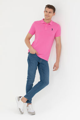Мужская розовая базовая футболка - U.s. polo assn фото 11