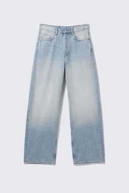 Vaqueros unisex de tiro medio y pernera baggy holgada Astro - H&m фото 11