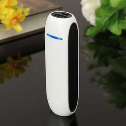 Внешний аккумулятор Luazon PB-07, 2200 мАч, USB, 1 А, провод в комплекте, бело-чёрный