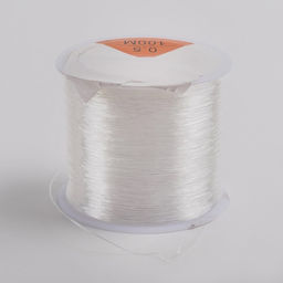 Цена за 2 шт. Нить силиконовая (резинка) d=0.5 мм, L=100 м, прозрачная