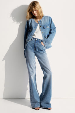 Chaqueta denim sin cuello - H&m фото 6