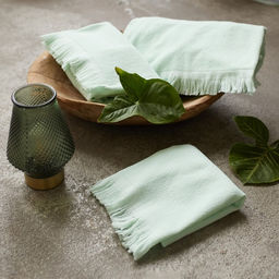 Полотенце махровое Love Life Fringe, 50х90 см, цвет мятный, 100% хлопок, 380 гр/м2 - Lovelife фото 5