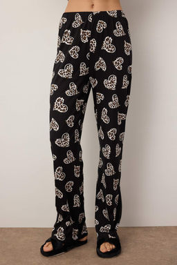 Trendyolmilla Pembe %100 Pamuklu Leopar Kalpli Orme Pijama Tak?m? THMAW25PT00142  фото 14