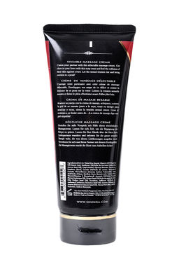 Массажный крем для тела Shunga Игристое клубничное виноSparkling Strawberry Wine, съедобный, 200мл