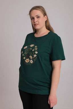 Футболка М325328Па зеленый - Елена фото 2