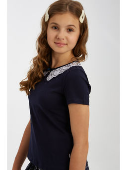 Блузка темно-синий 181230510б - Nota bene фото 4