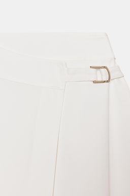 FALDA PAREO MIDI HEBILLA / Blanco - Zara фото 12