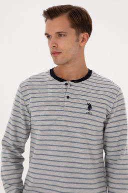 Erkek Lacivert Pijama Tak_m_ Sepette S_rpriz _ndirim - U.s. polo assn фото 2