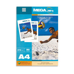 Фотобумага для цв.струй.печ. ProMega (А4, 270г, глянцевая) пачка 20л