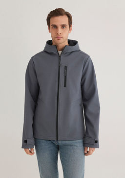 Kapusonlu Lacivert Ceket - Mavi фото 5