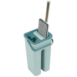 Швабра для пола с насадкой из микрофибры и ведром Clean hands 310459