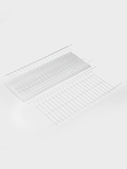 Сушилка для посуды с поддоном для шкафа 60 см, 56.5×25.6 см, белая