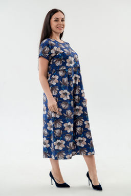Платье женское из кулирки Миранда синий - Амадэль фото 19