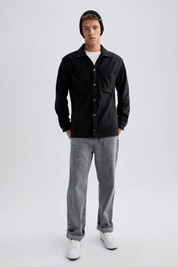 Рубашка Polar с длинным рукавом Relax Fit - Defacto фото 2