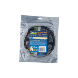 ULS-Q323 2835-60LED/m-8mm-IP65-DC12V-4,8W/m-5M-3000K Гибкая светодиодная лента на самоклеящейся основе. Катушка 5 м. в герметичной упаковке. Теплый белый свет(3000K). ТМ Volpe.