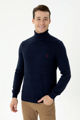 U. S. Polo Assn Мужской темно-синий свитер - U.s. polo assn фото 8