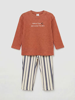 Bisiklet Yaka Erkek Bebek Pantolon ve Ti??rt