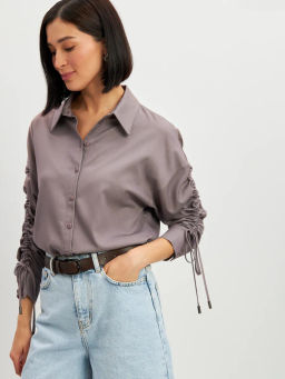 Блузка тонкая джинса - Tantino фото 23