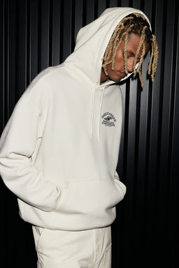 Sudadera con capucha y estampado Loose Fit