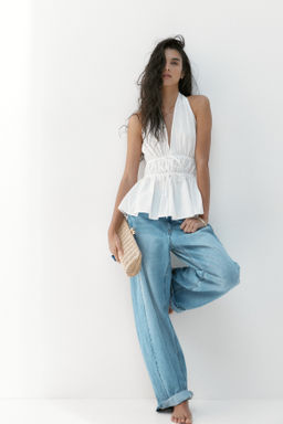 Top halter con peplum - H&m фото 8