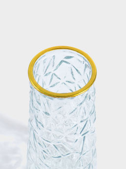 Ваза для цветов «Берт» грация, 27.5×12 см, стекло, прозрачная