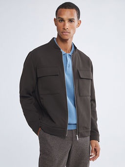 Bomber Yaka Uzun Kollu Erkek Ceket