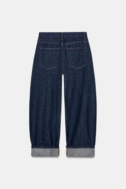 JEANS ZW COLLECTION BALLOON TIRO MEDIO / Azul - Zara фото 5