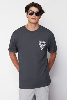TRENDYOL MAN Oversize/Genis Kesim K?sa Kollu Sehir Bask?l? %100 Pamuklu T-Shirt TMNSS20TS1102 - Trendyolmilla фото 40