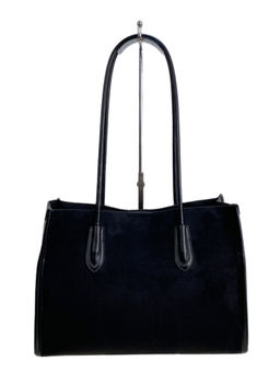 Женская сумка из искусственной замши, цвет черный - Greta фото 2