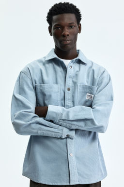 Camisa oversize en pana de algod?n - H&m фото 6