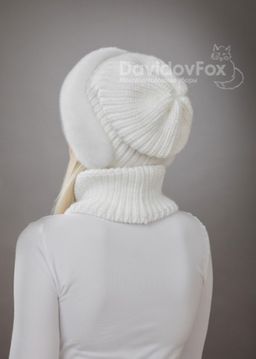 Комплект Ника норка трикотаж белая манишка